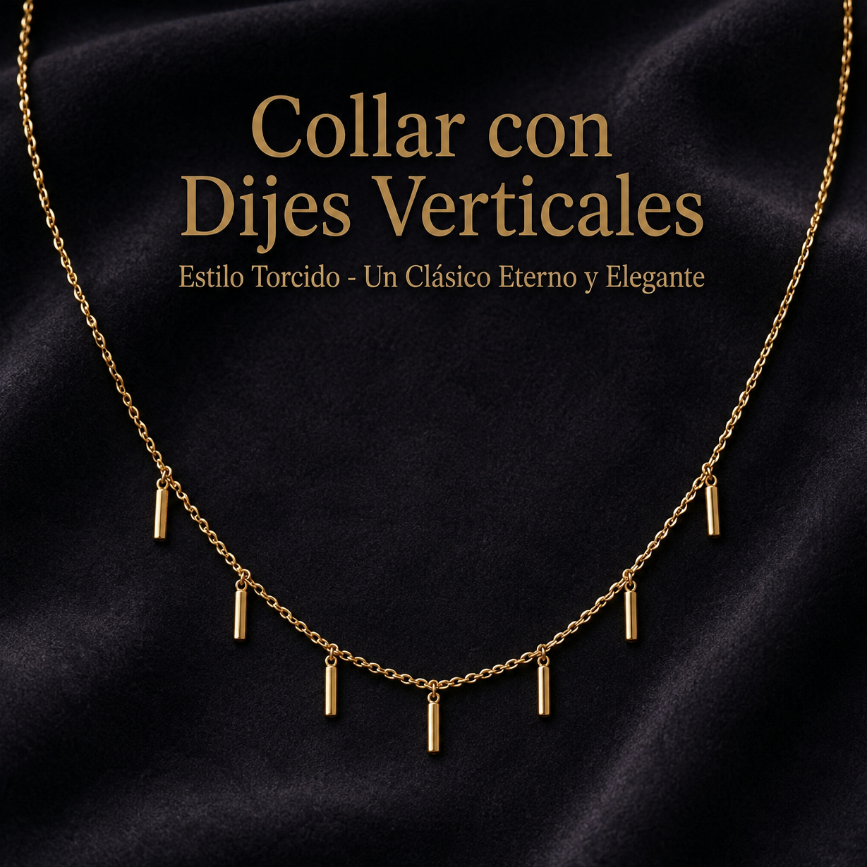 COLLAR CON DIJES VERTICALES