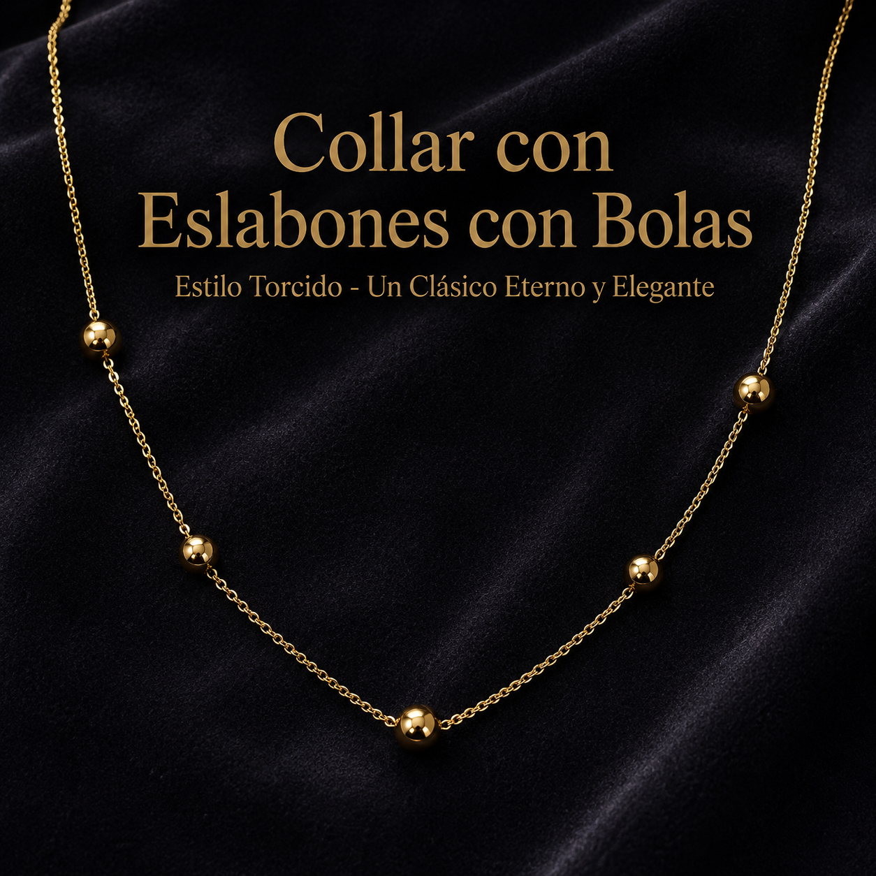 COLLAR CON ESLABONES EN BOLAS