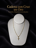 CADENA CRUZ ORO