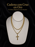 CADENA CRUZ ORO