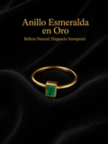 ANILLO ESMERALDA EN ORO