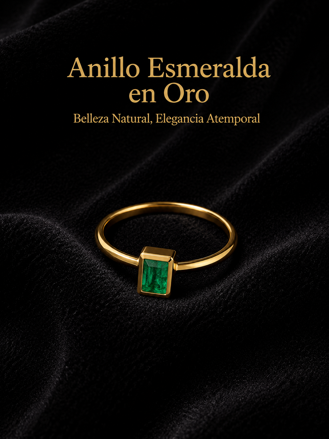 ANILLO ESMERALDA EN ORO