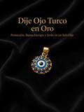 DIJE OJO TURCO EN ORO