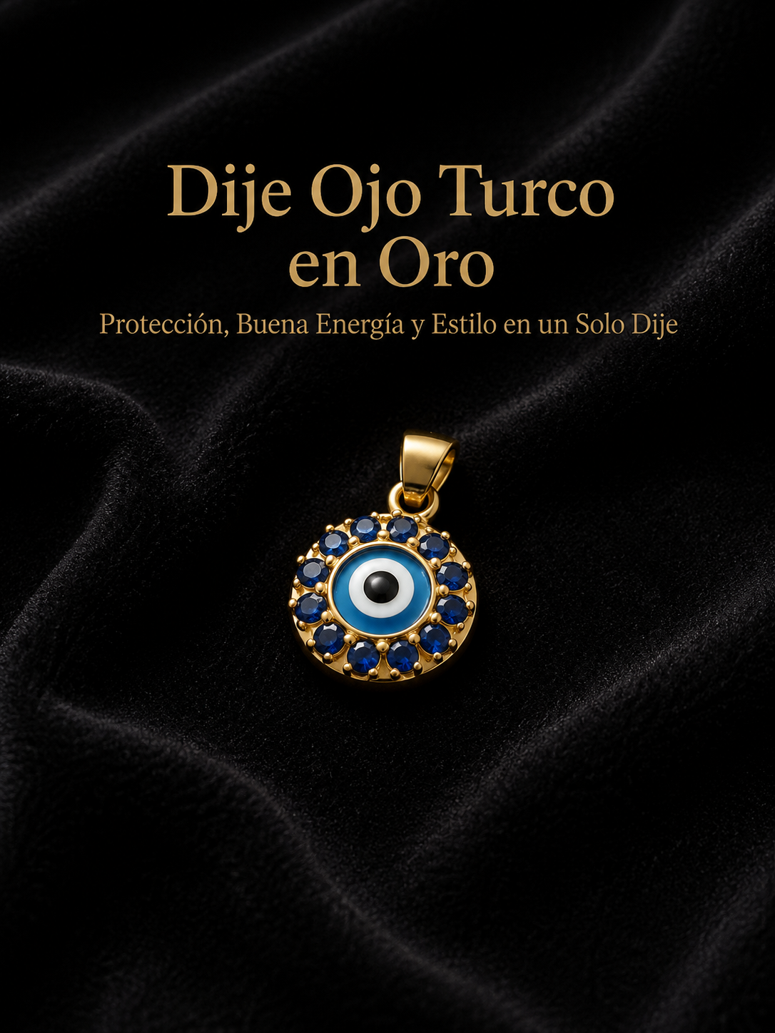 DIJE OJO TURCO EN ORO
