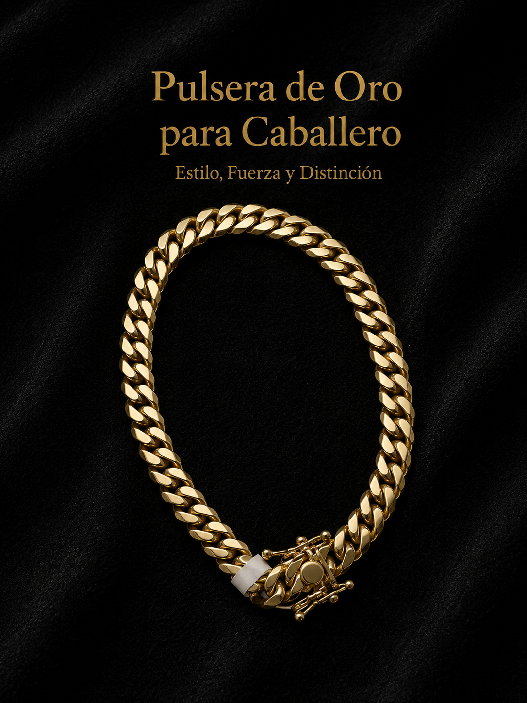 PULSERA ORO PARA CABALLERO